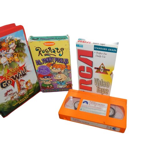 NICKELODEON Rugrats 5pc VHS tape bundle vintage animated series film movies - Picture 4 of 9